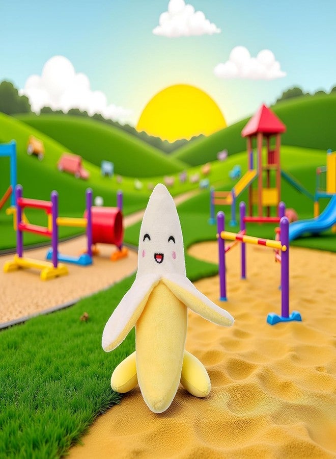 Tnyvm Yellow Squeeze Squeaker Puppy Dog Toys Plush Chew Toys (Banana) Dog Squeak Toys - Image 2